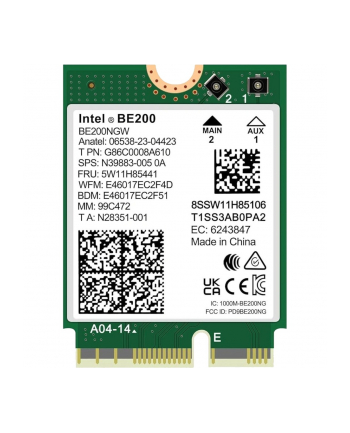 INTEL WI-FI 7 BE200 2230 2x2 BE+BT vPro nr 2