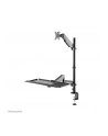 NEOMOUNTS desk mounted sit-stand workstation Screen Keyboard ' Mouse - nr 42