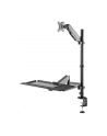NEOMOUNTS desk mounted sit-stand workstation Screen Keyboard ' Mouse - nr 56