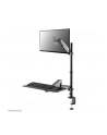 NEOMOUNTS desk mounted sit-stand workstation Screen Keyboard ' Mouse - nr 5