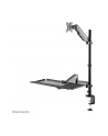 NEOMOUNTS desk mounted sit-stand workstation Screen Keyboard ' Mouse - nr 66
