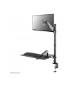 NEOMOUNTS desk mounted sit-stand workstation Screen Keyboard ' Mouse - nr 67