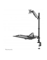 NEOMOUNTS desk mounted sit-stand workstation Screen Keyboard ' Mouse - nr 68