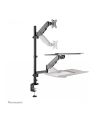 NEOMOUNTS desk mounted sit-stand workstation Screen Keyboard ' Mouse - nr 70
