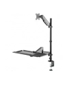 NEOMOUNTS desk mounted sit-stand workstation Screen Keyboard ' Mouse - nr 77