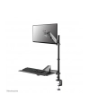 NEOMOUNTS desk mounted sit-stand workstation Screen Keyboard ' Mouse - nr 78