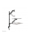NEOMOUNTS desk mounted sit-stand workstation Screen Keyboard ' Mouse - nr 82