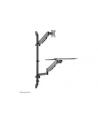 NEOMOUNTS wall mounted sit-stand workstation Screen Keyboard ' Mouse - nr 19