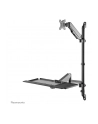 NEOMOUNTS wall mounted sit-stand workstation Screen Keyboard ' Mouse - nr 55