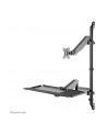 NEOMOUNTS wall mounted sit-stand workstation Screen Keyboard ' Mouse - nr 56