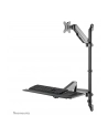 NEOMOUNTS wall mounted sit-stand workstation Screen Keyboard ' Mouse - nr 64