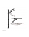 NEOMOUNTS wall mounted sit-stand workstation Screen Keyboard ' Mouse - nr 70