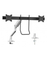 NEOMOUNTS Select Desk Mount Double Display Crossbar Topfix Clamp and Grommet - nr 20
