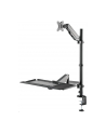 NEOMOUNTS desk mounted sit-stand workstation Screen Keyboard ' Mouse - nr 29