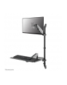 NEOMOUNTS desk mounted sit-stand workstation Screen Keyboard ' Mouse - nr 37