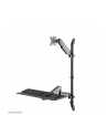 NEOMOUNTS desk mounted sit-stand workstation Screen Keyboard ' Mouse - nr 38