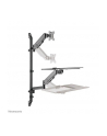 NEOMOUNTS desk mounted sit-stand workstation Screen Keyboard ' Mouse - nr 40