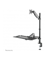 NEOMOUNTS desk mounted sit-stand workstation Screen Keyboard ' Mouse - nr 43
