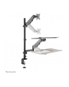 NEOMOUNTS desk mounted sit-stand workstation Screen Keyboard ' Mouse - nr 45