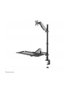 NEOMOUNTS desk mounted sit-stand workstation Screen Keyboard ' Mouse - nr 50