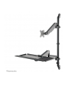 NEOMOUNTS wall mounted sit-stand workstation Screen Keyboard ' Mouse - nr 62