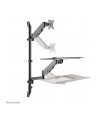 NEOMOUNTS wall mounted sit-stand workstation Screen Keyboard ' Mouse - nr 68