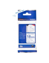 BROTHER Tape TZeFA4B 18mm Blue on White background Thermo sticky 3M - nr 10