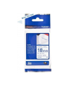 BROTHER Tape TZeFA4B 18mm Blue on White background Thermo sticky 3M - nr 14