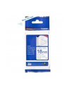 BROTHER Tape TZeFA4B 18mm Blue on White background Thermo sticky 3M - nr 5