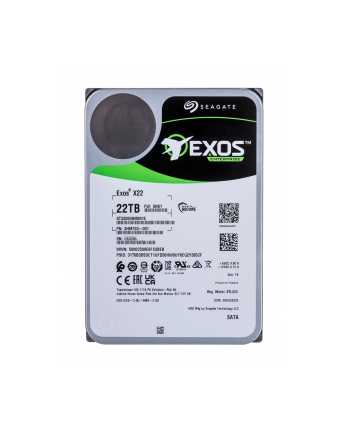 Dysk twardy HDD Seagate Exos 22TB 3,5''; SATA ST22000NM001E nr 1