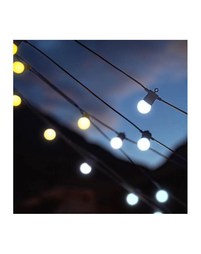 Twinkly Festoon Smart LED Lights 20 AWW (Złoto + Srebro) Żarówki G45, 10m główny