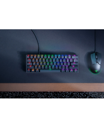 no name Razer Huntsman Mini 60% Klawiatura do gier Opto-mechaniczny fioletowy przełącznik Światło LED RGB NORD Przewodowa