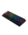 no name Mechaniczna klawiatura do gier Razer BlackWidow V3 Mini HyperSpeed, światło LED RGB, NORD, bezprzewodowy, czarny, żółty przełącznik - nr 1