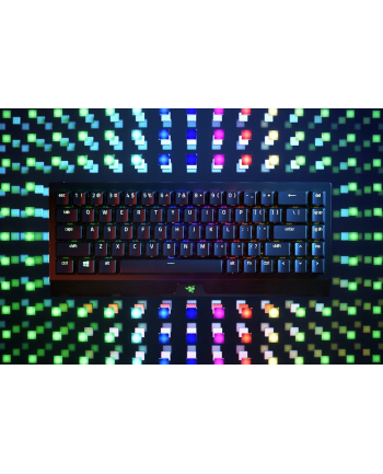 no name Mechaniczna klawiatura do gier Razer BlackWidow V3 Mini HyperSpeed, światło LED RGB, NORD, bezprzewodowy, czarny, żółty przełącznik