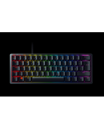 no name Razer Optyczna klawiatura do gier Huntsman Mini 60% światło LED RGB, NORD, przewodowa, czarna, przełącznik analogowy