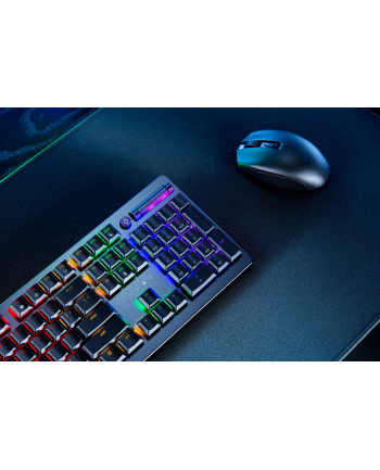 no name Klawiatura Razer Gaming Keyboard Deathstalker V2 Pro Światło LED RGB, NORD, Bezprzewodowa, Czarna, Przełączniki optyczne (liniowe), Klawiatura numeryczna