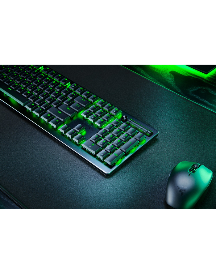 no name Klawiatura Razer Gaming Keyboard Deathstalker V2 Pro Światło LED RGB, NORD, Bezprzewodowa, Czarna, Przełączniki optyczne (liniowe), Klawiatura numeryczna główny