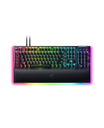 no name Mechaniczna klawiatura do gier Razer BlackWidow V4 Pro RGB LED light, US, Przewodowa, Czarny, Zielony Przełączniki, Klawiatura numeryczna