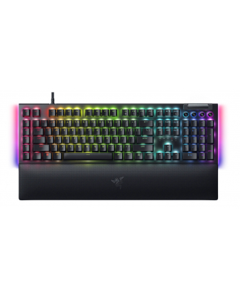 no name Mechaniczna klawiatura do gier Razer BlackWidow V4, żółty przełącznik, układ rosyjski, przewodowy, czarny Razer