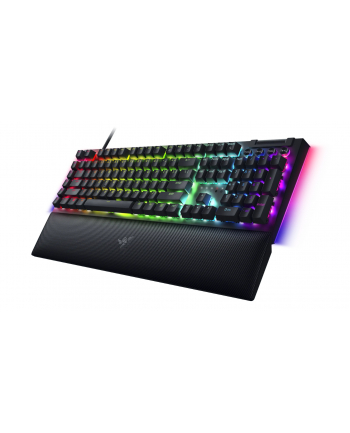 no name Mechaniczna klawiatura do gier Razer BlackWidow V4, żółty przełącznik, układ rosyjski, przewodowy, czarny Razer