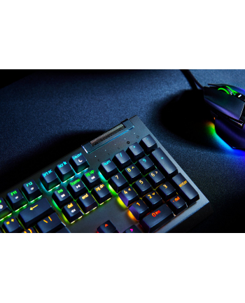 no name Mechaniczna klawiatura do gier Razer BlackWidow V4 X, zielony przełącznik, układ nordycki, przewodowy, czarny Razer