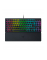 no name Razer Ornata V3 Tenkeyless niskoprofilowe; Razer Przełączniki membranowe Mecha; powlekane promieniami UV Światło LED RGB NORD Przewodowa czarna mechaniczna klawiatura do gier - nr 1