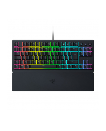 no name Razer Ornata V3 Tenkeyless niskoprofilowe; Razer Przełączniki membranowe Mecha; powlekane promieniami UV Światło LED RGB NORD Przewodowa czarna mechaniczna klawiatura do gier