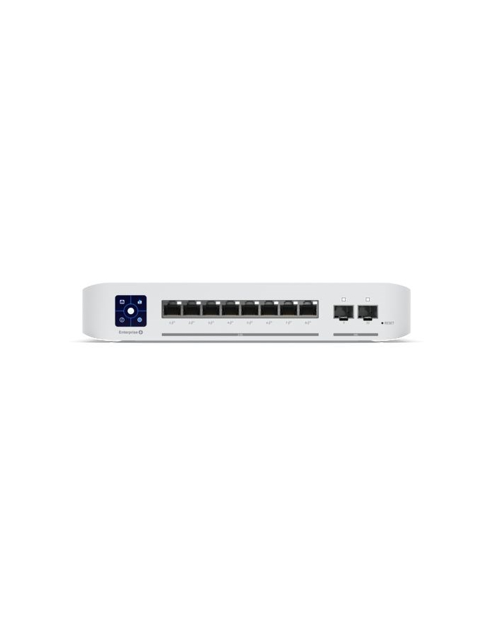 no name Ubiquiti UniFi L3 Switch 8 PoE+ 120W 25GbE, 2x SFP+ 13''; touch LCM główny