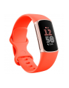 Fitbit Charge 6 Fitness tracker Opaska NFC - koralowy; Koperta - Champagne Gold Aluminium - nr 17
