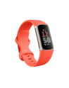 Fitbit Charge 6 Fitness tracker Opaska NFC - koralowy; Koperta - Champagne Gold Aluminium - nr 1