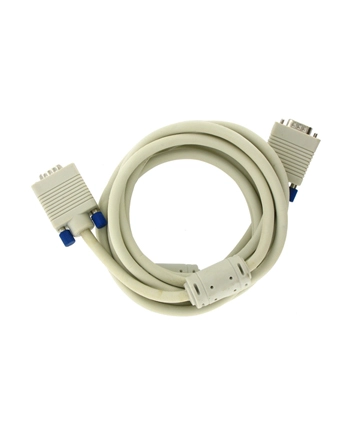 Kabel monitorowy D-SUB SVGA M/M 3,0m ferryt - retail nr 1