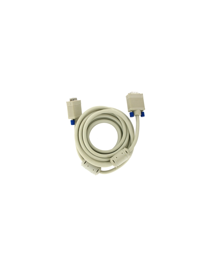 Kabel monitorowy D-SUB SVGA M/M 5,0m ferryt - retail główny