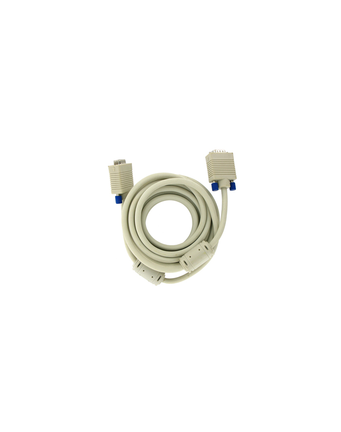 Kabel monitorowy D-SUB SVGA M/M 5,0m ferryt - retail główny