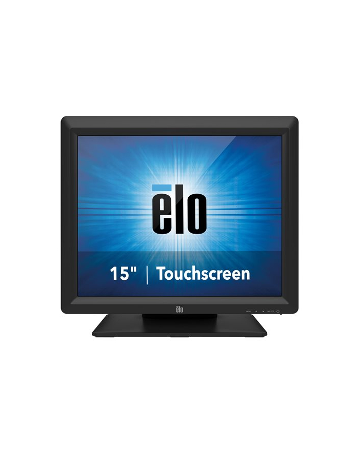 Elo Touch  1517L 15-inch LCD (LED Backlight) Desktop, Availability, IntelliTouch (SAW) Single-touch, USB 'amp; RS232 Controller, Anti-glare, Zero-bezel, VGA video interface, Black główny